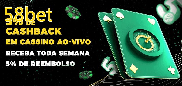 Promoções do cassino ao Vivo 58bet